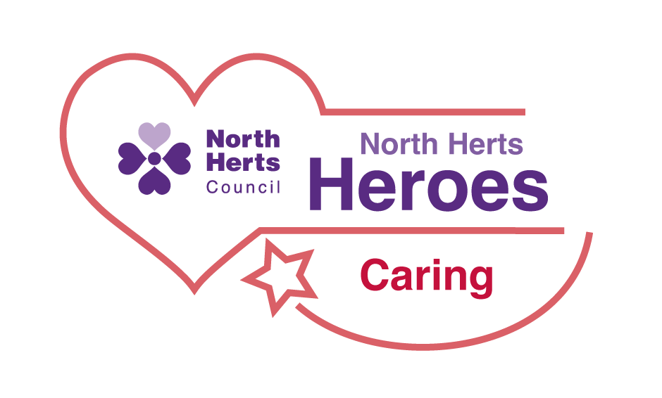 North Herts Heroes - Caring logo