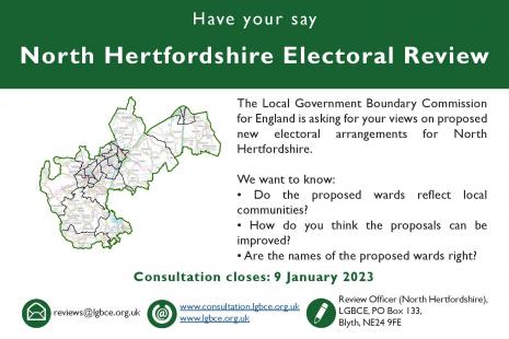 Have your say: North Hertfordshire Electoral Review