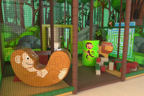 Soft play plan of jungle play room