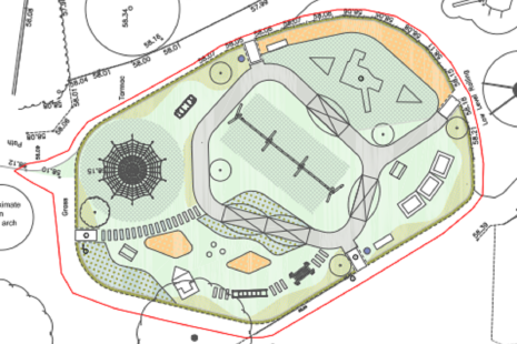 A plan of the new junior play area at Bancroft