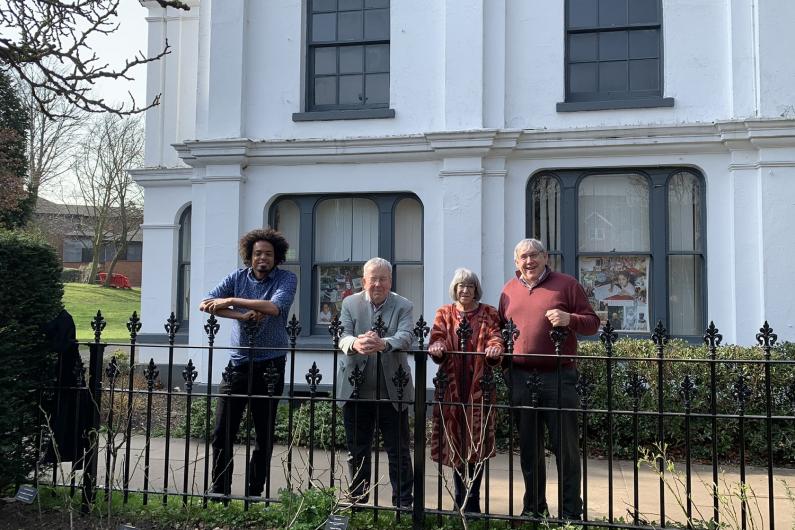 Councillors outside Charnwood House March 2022