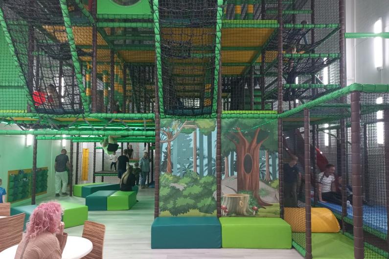 Inside the soft play