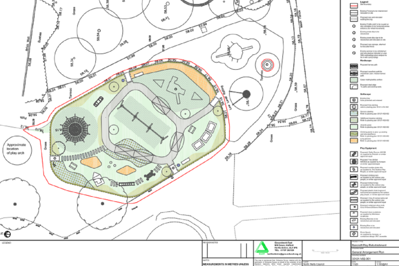 A plan of the new area