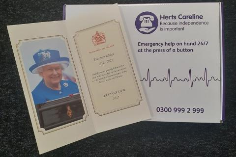 Card from HM The Queen