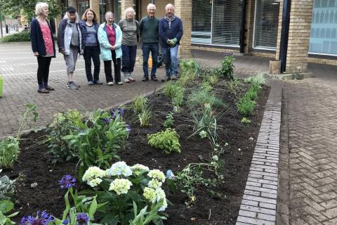 Hitchin u3a with the planted bed